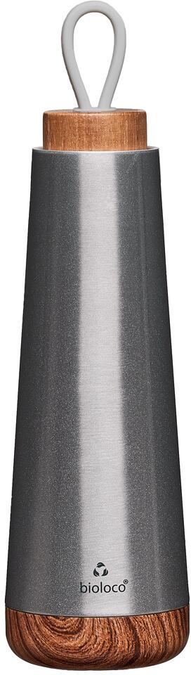 bioloco loop Thermosflasche, 500ml, silber
