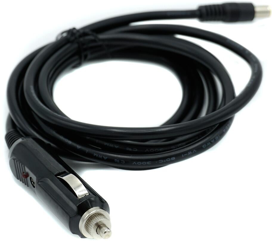 Accu-Doc, KFZ/Auto Zigarettenanzünder Kabel auf DC-Hohlstecker, 12 V, 1,8  m - mit 2,5-A-Sicherung, Zigarettenanzünder-Stecker > DC-Stecker (5,50 x 2,10  mm)