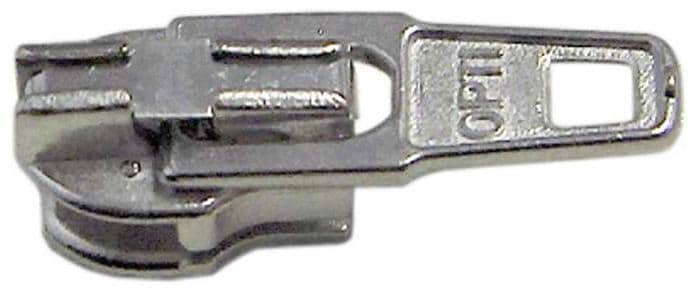 Zipper für Reißverschluss, verchromt, 3mm
