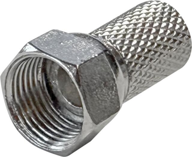 Megasat F-Stecker classic für 7mm Koaxkabel, silber