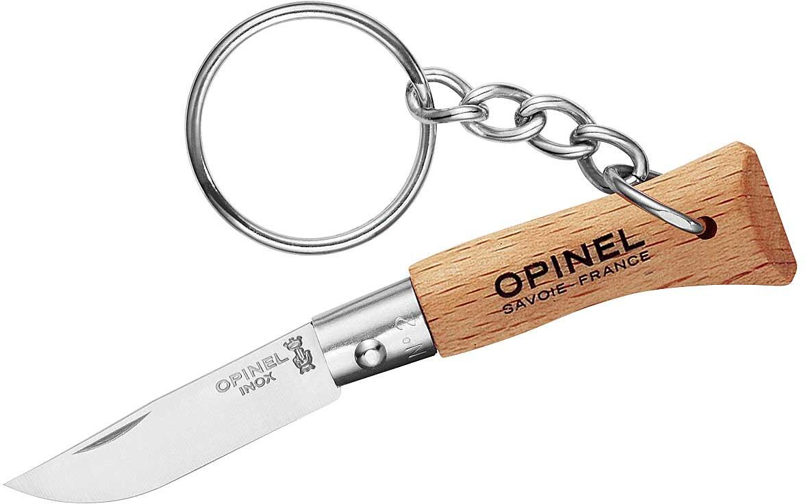 Opinel Colorama Mini-Messer Schlüsselanhänger, 3,5cm, natur
