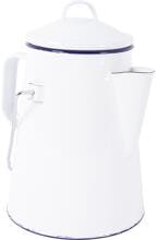Bo-Camp Teekessel, Emaille, 1,6 L, weiß/blau