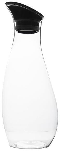 Gimex Karaffe mit Schwingdeckel, 1L, schwarz