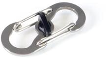 Origin Outdoors Locked Zubehörkarabiner, S-Form, silber