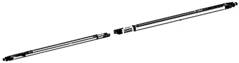 Stützfuß für Markisenlänge 2,6m - Thule Ersatzteil-Nr. 1500603077 - passend zu Thule Omnistor 5200