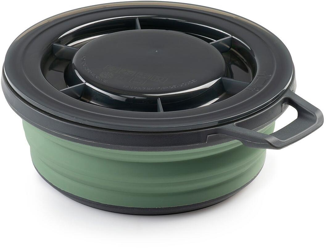 GSI Outdoors Escape Schüssel mit Deckel, faltbar, 650ml, grün
