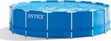 Intex Metal Frame Pool Komplett-Set, rund, inkl. Filterpumpe, blau, 457x122cm