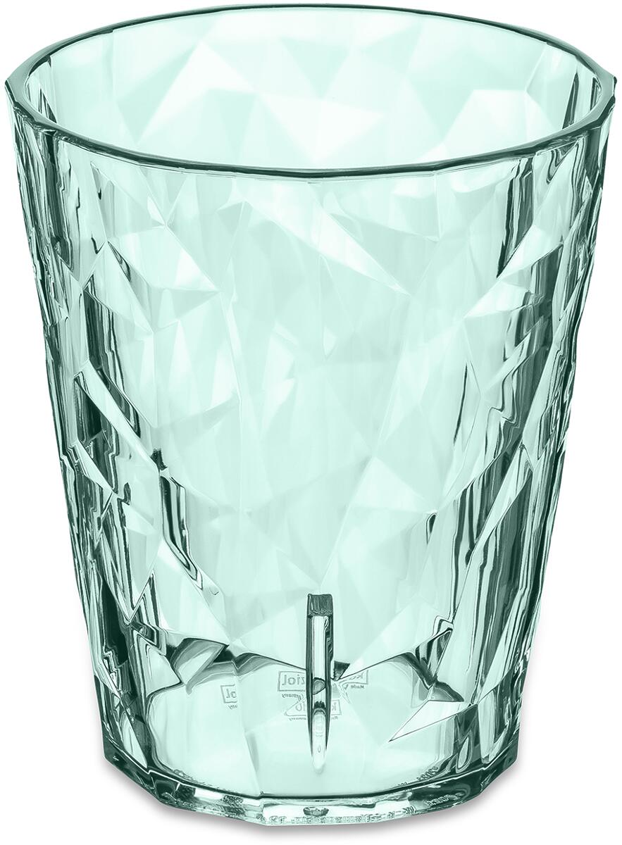 Koziol Club Light Trinkglas, 250ml, transparent eucalyptus green