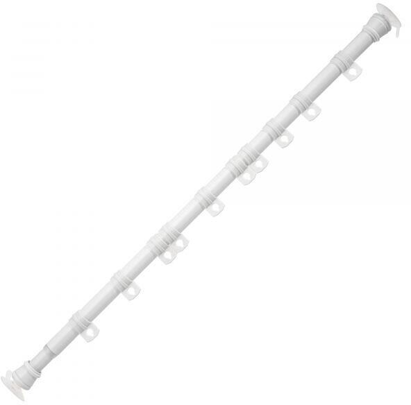 I+V Teleskop-Kleiderstange, weiß