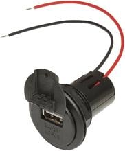 Power USB-Ladesteckdose, 3A, 12/24V, mit Deckel
