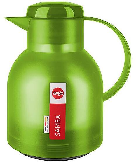 Emsa Samba Isolierkanne Quick Press, 1L, hellgrün