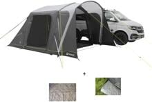 Outwell Jones PowerAir Luftvorzelt, 320x450cm, grün inkl. Teppich + Bodenplane - Camping Wagner Edition