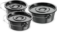 Petromax CAMPSTAR Emaillierter Stahltopf, schwarz