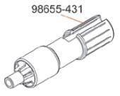 Walzendeckel links Durchmesser 48mm - Fiamma Ersatzteil Nr. 98655-431 - passend zu ZIP
