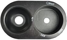 Bedienteilplatte Gas - BlueCraft Ersatzteil Nr. 810220 - für Infrarotofen BC 4200 Turbo