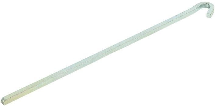 Felsbodenhering aus Stahl, Viereck, 30cm