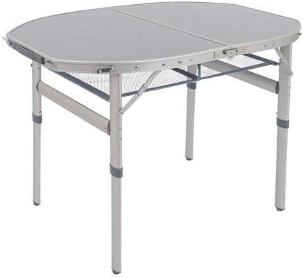 Bo-Camp Premium Koffertisch, oval, 100x70cm, grau