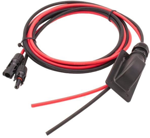 tH Energy Sunsolid Dachdurchführung, schwarz, 3 m Anschlusskabel mit MC4 Stecker