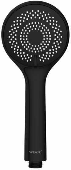 Wenko Watersaving Duschkopf, schwarz