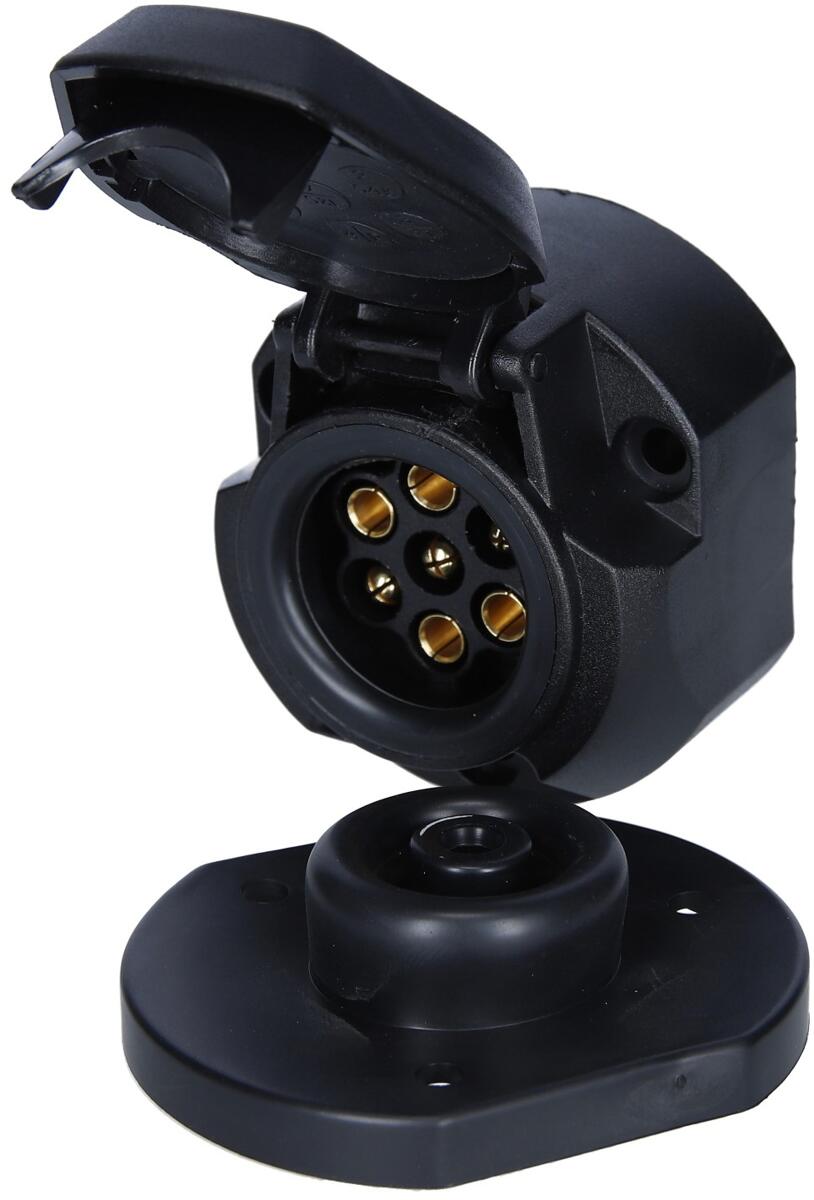 Anhängersteckdose Carbest 7-polig für das Zugfahrzeug, Kunststoff