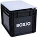 BOXIO SIT Sitzkissen, 2 in 1 Design, 30x40cm, anthrazit/grau