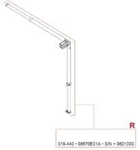 Spannstange + Stützfuß rechts für 3,1-4,4m Markisenlänge - Fiamma Ersatzteil Nr. 98670E01A - passend zu Fiamma Caravanstore ZIP 2014