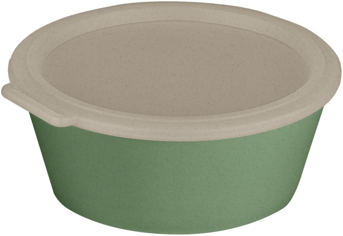 Koziol Move Schale mit Deckel, 1,3l, nature leaf green