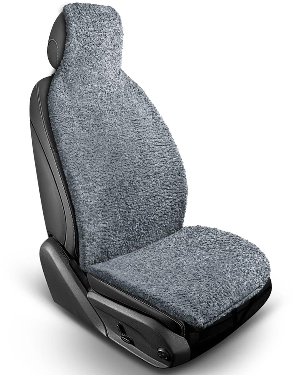 Bremer-Sitzbezüge Kunstfell Autositzauflage für Fiat Ducato, grau