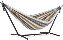 Vivere Cotton Hängematte mit Stahlständer, double, 250cm, desert moon