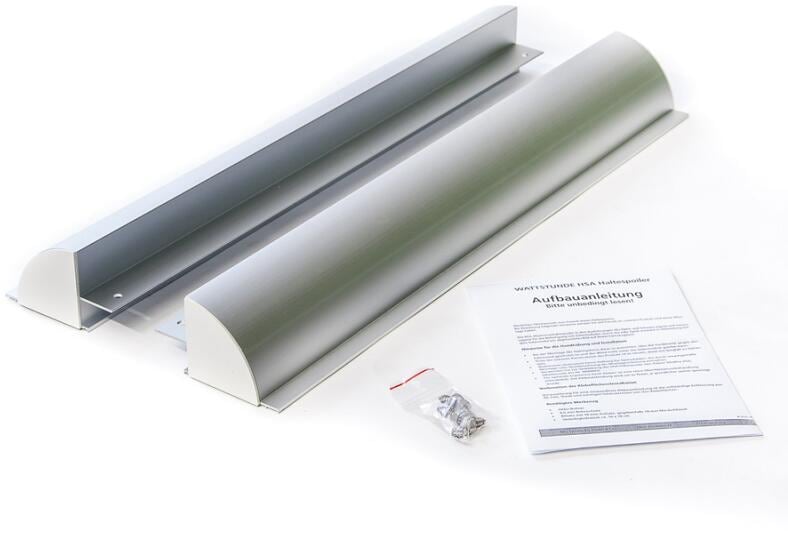 WATTSTUNDE HSA50 Solarmodul Halterung ALU Silber