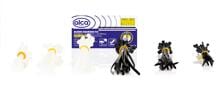 Alca Kabel Fix Kabelbinder-Set, 120er-Pack, schwarz/weiß
