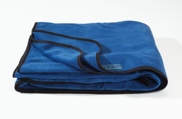 Cocoon Fleecedecke, 200x160cm, blau