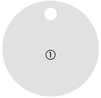 Viertec Spülbecken-Schneidebrett, Ø307mm, weiß