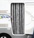 Arisol Chenille Flauschvorhang, 120x185cm, grau/weiß, ideal für Kastenwagen/Vans