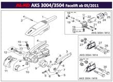 Zylinderkopfschraube AKS 3004/3504 6Kt. - AL-KO Ersatzteil Nr. 690246 - für den AKS 3004/3504