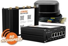 Selfsat Starlink Standard Wohnmobil-Set & Selfsat MWR 5560 Router, eSIM, mit SATCO Antenne, schwarz