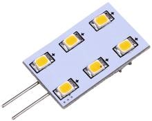 Carbest LED G4 Leuchtmittel, 90 Lumen, 6 warmweiße SMD dimmbar, 10-30V / 1,2W