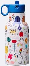 Bioloco Sky Kinder-Thermosflasche, 350ml, Doodles