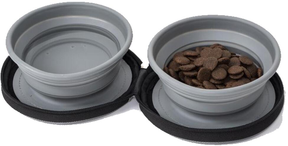 Camp4 Lucy Hundenapf, Ø16cm, 2er Set, grau