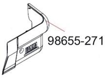 Abdeckung für innere Halterung rechts - Fiamma Ersatzteil Nr. 98655-271 - passend zu F45Ti L // ZIP