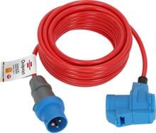Quipon Verlängerungskabel REACH BQ 10m, 3x2,5, CEE-Stecker, CEE-Winkelkupplung, orange