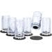 silwy Magnet Shotglas, Kunststoff, 40ml, 6er Set, transparent