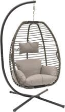 Vivere Nest Hängesessel mit Ständer, moonstone