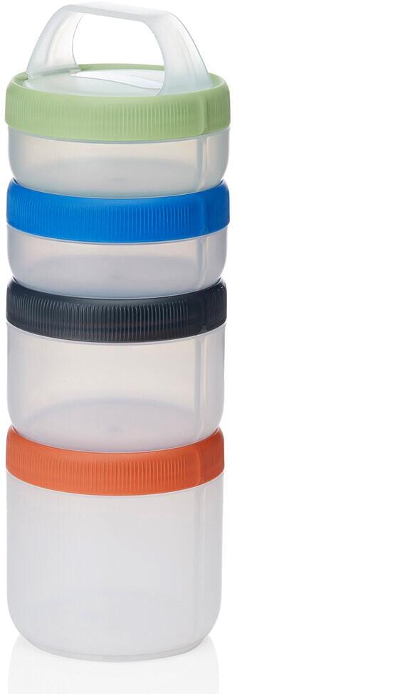 humangear Stax Aufbewahrungsdose, 4er Pack, L