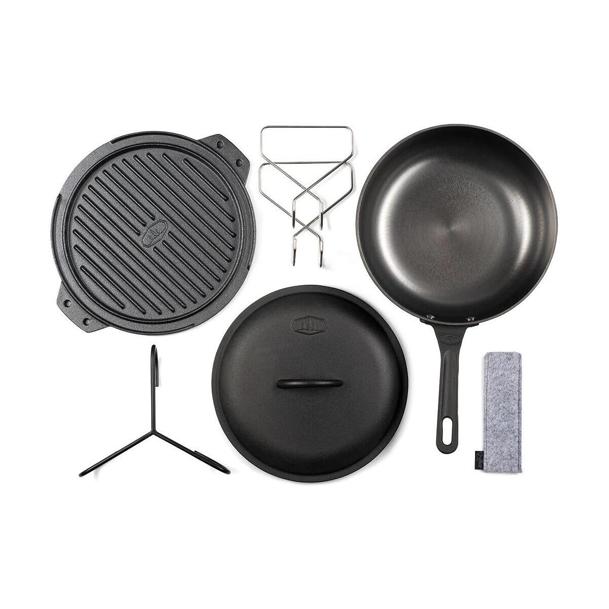 GSI Outdoors Guidecast Pfannenset, 3-teilig, schwarz