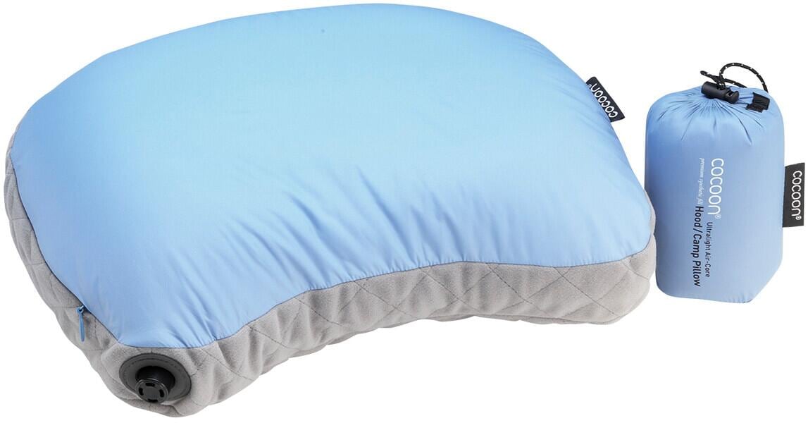 Cocoon Air Core Hood Reisekissen, 28x37cm, blau/grau