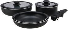 Travellife Ronda Topfset, 7-teilig, schwarz