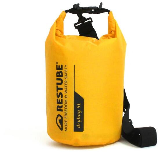 Restube Dry Bag mit Schultergurt, gelb, 5L