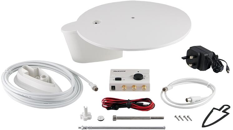 Maxview Gazelle Pro Antenne, 12/24/230 Volt, weiß