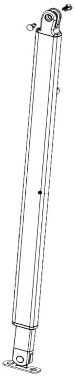Stützfuß 270 rechts - Fiamma Ersatzteil Nr. 98673-359 - passend zu F43van 270–300cm